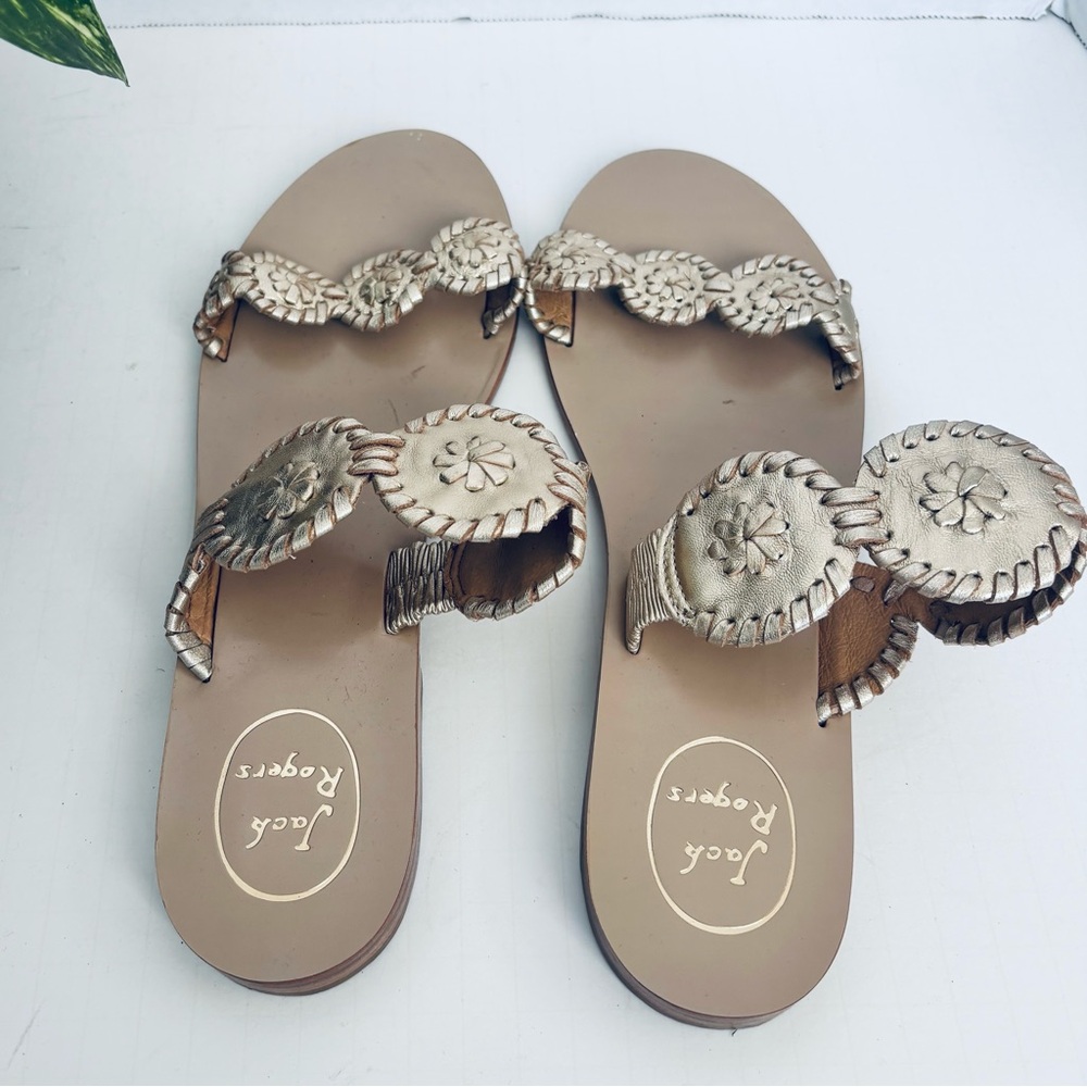 Jack Rogers Lauren Sandals - Gold - Picture 5 of 7